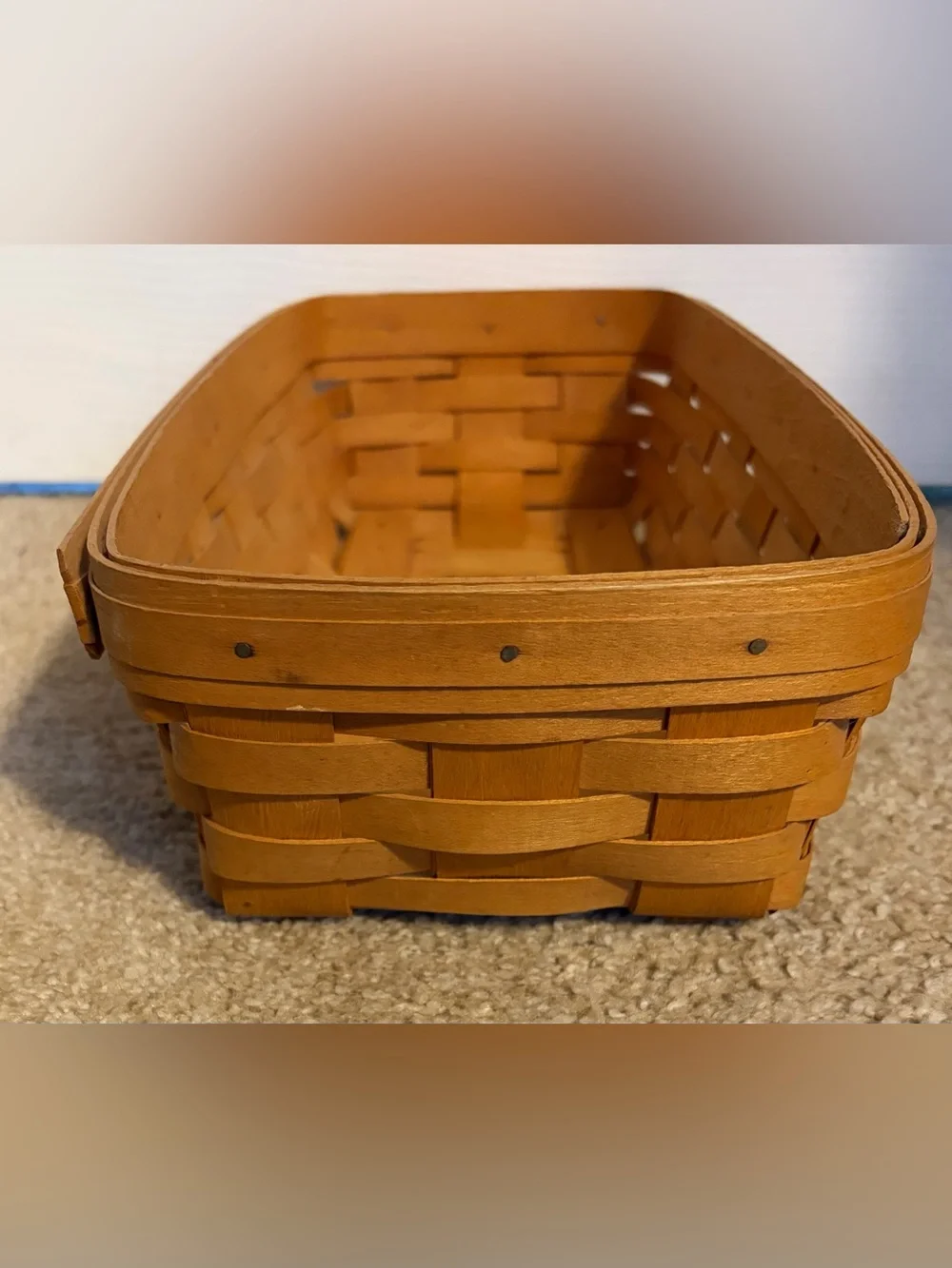 Longaberger Rectangle Basket & Liner